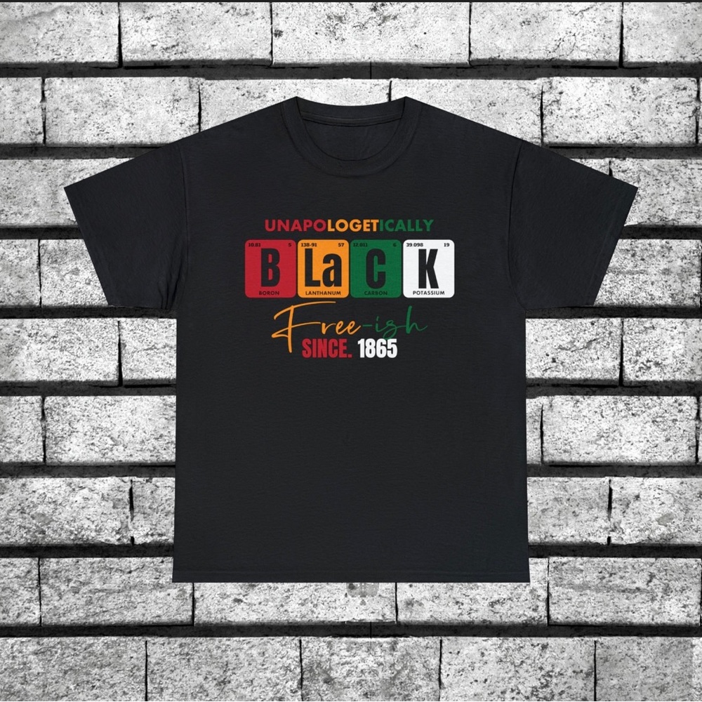 Juneteenth, Unapologetically Black, Free-ish Since 1865, Black Periodic Table